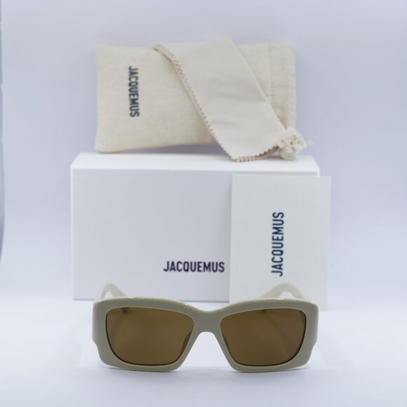 Jacquemus CROISIERE JAC/60 C2 Square Sunglasses - Beige\Brown - Picture 2 of 11